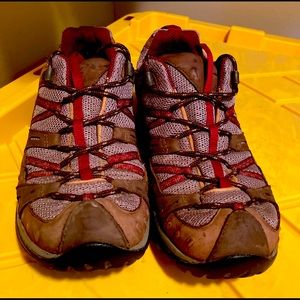 Merrell hiking shoes.